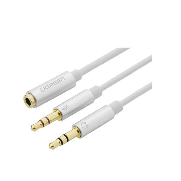 Ugreen 3.5Mm Female To 2 Male Headset Splitter (10790) Audio Cable Plugs & Jacks