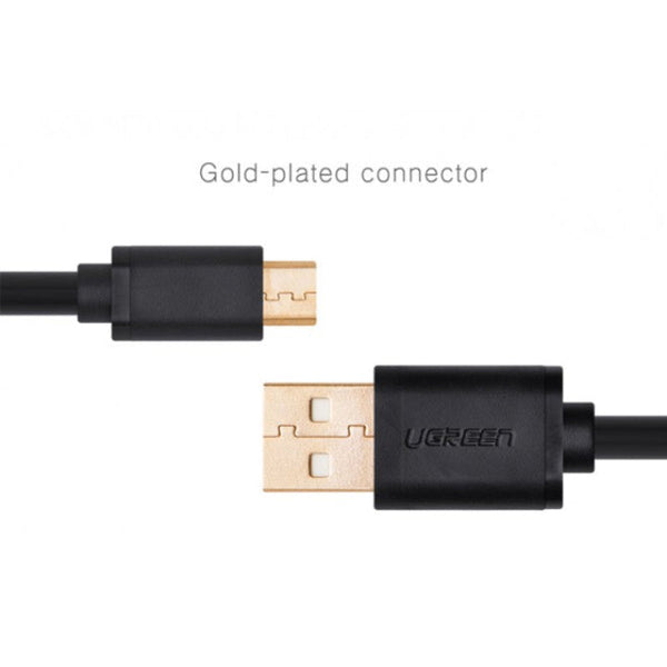 Ugreen Micro Usb Male To Cable Gold Plated 1M (10836) Usb Cables Hubs & Adapters