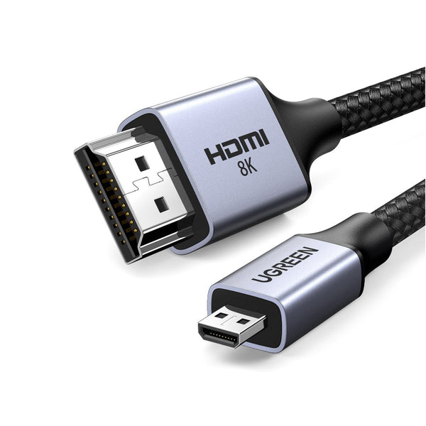 Ugreen 15517 8K Micro Hdmi To Cable 2M Monitor/Av Cables & Adapters