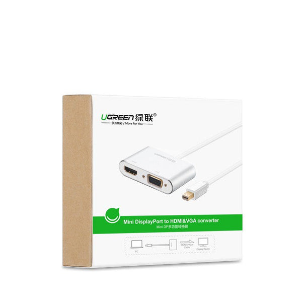Ugreen Mini Dp To Hdmi/Vga Converter Silver (20421) Monitor/Av Cables & Adapters