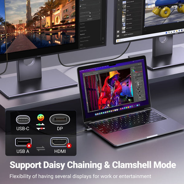 Ugreen 25158 Usb C To Displayport 8K Cable 2M Video Cables & Adapters