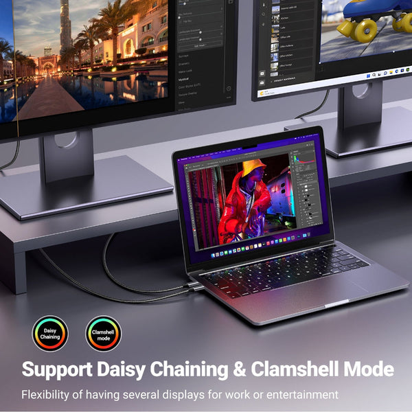 Ugreen 25839 Usb C To Displayport 8K Cable 3M Video Cables & Adapters