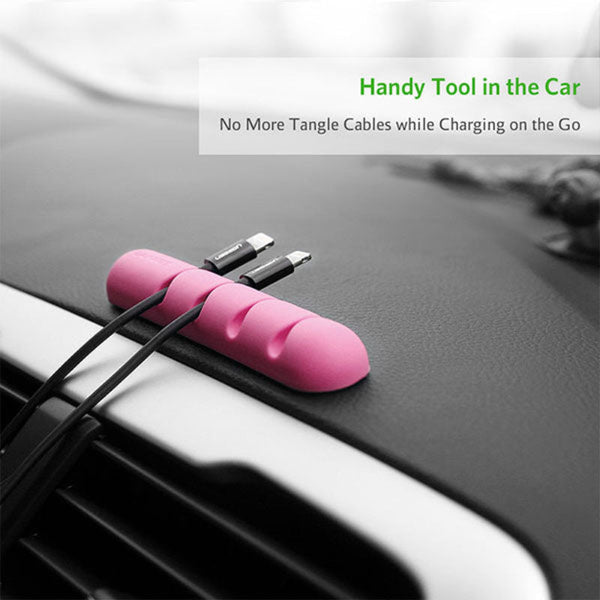 Ugreen Cable Organizer (2Pcs/Pack) Pink (30483) Cable Ties & Organisers