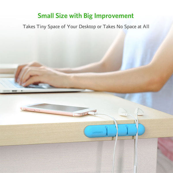 Ugreen Cable Organizer (2Pcs/Pack) Blue (30484) Cable Ties & Organisers