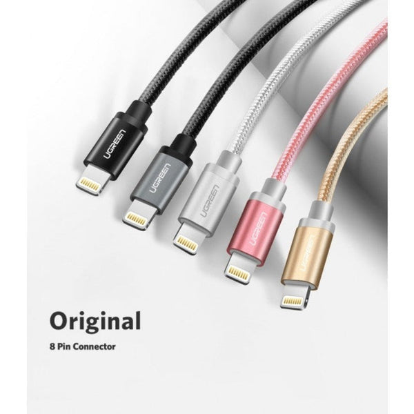 Ugreen 30589 Iphone Pin To Usb2.0 Sync & Charging Cable 2M Gold Cables & Adapters
