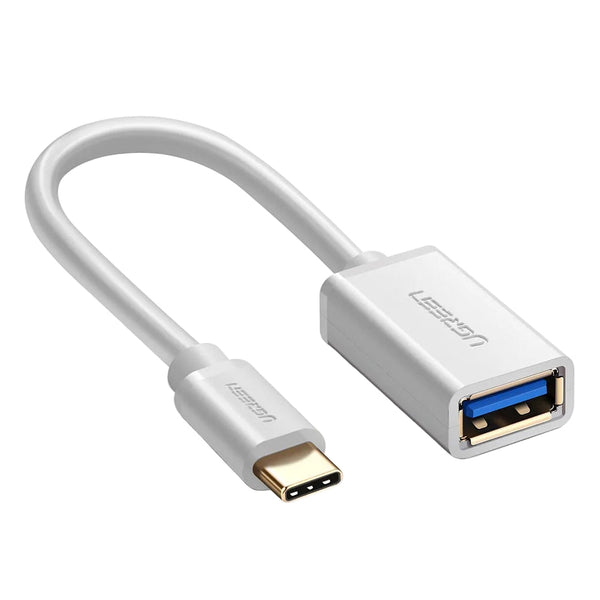 Ugreen Usb Type C Male To 3.0 A Female Otg Cable White 15Cm (30702) Cables & Adapters