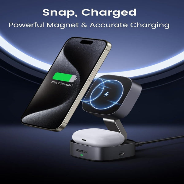 Ugreen 35278 2 In 1 Magsafe Wireless Charger With Stand Chargers & Cradles