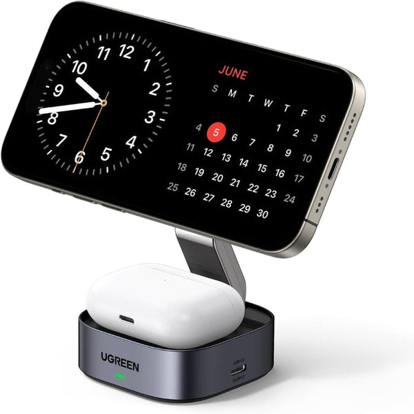 Ugreen 35278 2 In 1 Magsafe Wireless Charger With Stand Chargers & Cradles