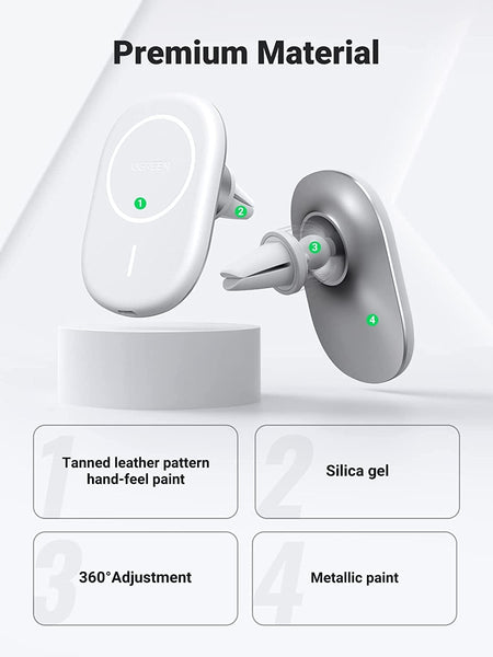 Ugreen 40117 Magnetic Wireless Car Charger Chargers & Cradles