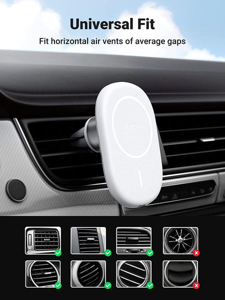 Ugreen 40117 Magnetic Wireless Car Charger Chargers & Cradles