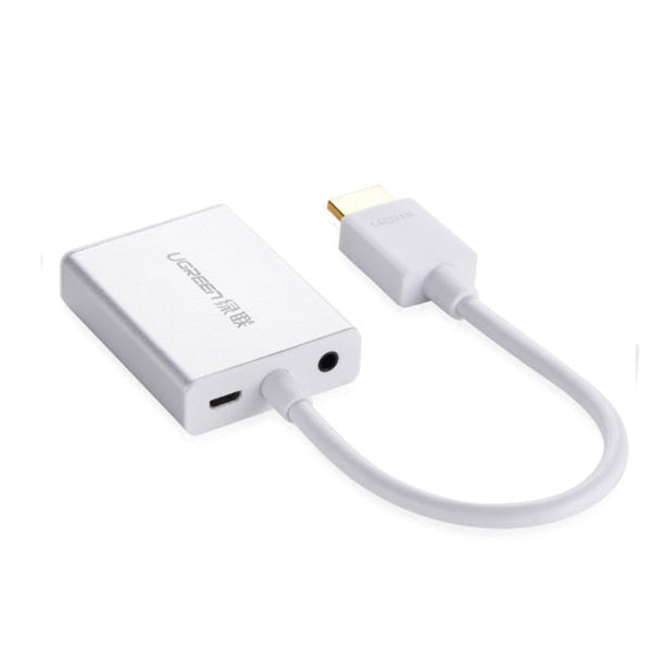 Ugreen Hdmi To Vga & 3.5Mm Audio / Mirco Usb Converter (40212) Monitor/Av Cables & Adapters