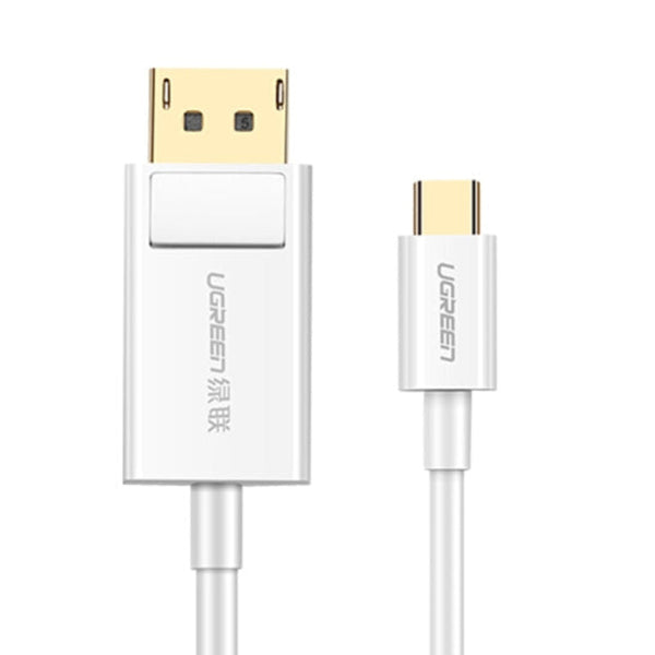 Ugreen Usb Type C To Dp Cable 1.5M (White) 40420 Monitor/Av Cables & Adapters