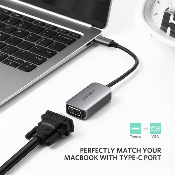 Ugreen Usb Type C To Vga Converter 50316 Monitor/Av Cables & Adapters