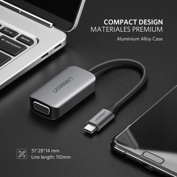 Ugreen Usb Type C To Vga Converter 50316 Monitor/Av Cables & Adapters