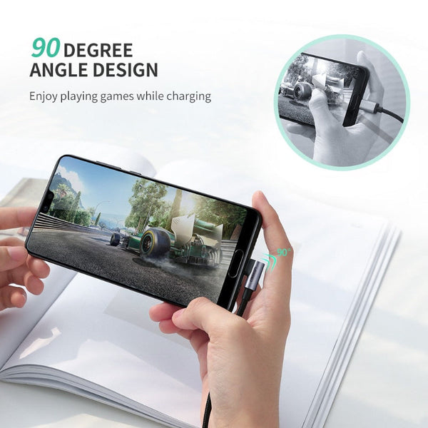 Ugreen Angled Usb Type C To 2.0A Cable 2.0M 50942 Cables & Adapters