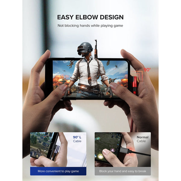 Ugreen 60521 Usb A To 8 Pin 90 Degree Angel Cable 1M Cables & Adapters