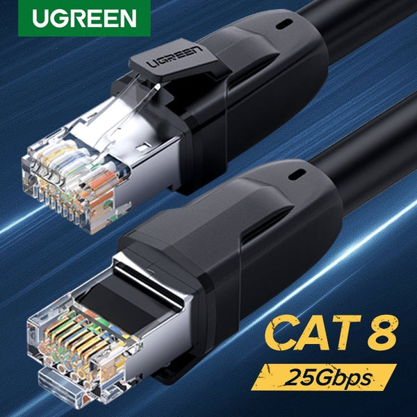 Ugreen 70329 Cat 8 Pure Copper Patch Cord Network Cable 2M Ethernet Cables (Rj 45/8P8c)