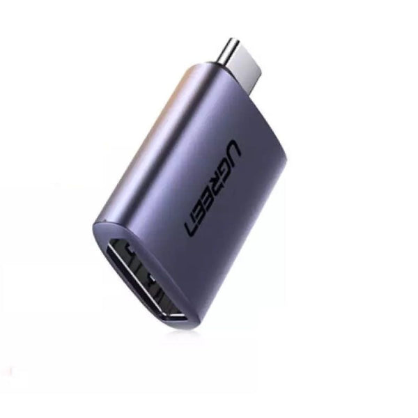 Ugreen 70451 Usb C Male To Dp Female Adapter Aluminium Case 4K/2K 60Hz (Dark Gray) Monitor/Av Cables & Adapters