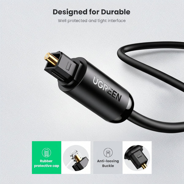 Ugreen 70892 Fiber Optical Audio Cable 2M Cables & Adapters