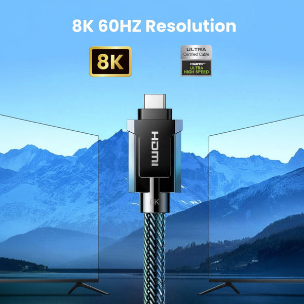 Ugreen 80602 8K Hdmi 2.1 Cable 3M Monitor/Av Cables & Adapters