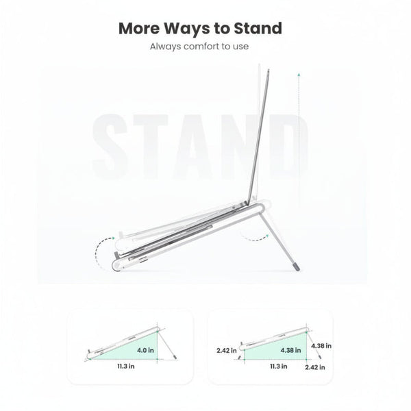 Ugreen 80705 Foldable Aluminum Laptop Stand Holder Stands Holders & Car Mounts
