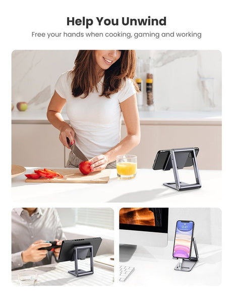 Ugreen 80708 Adjustable Aluminum Phone Holder Chargers & Cradles