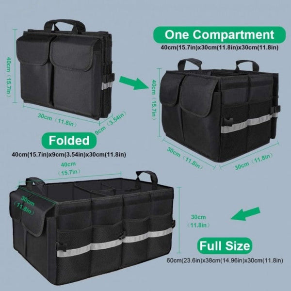 Ugreen 80710 Multifunctional Car Trunk Organizer Black Car Organisers