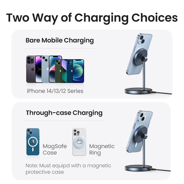 Ugreen 90668 2 In 1 Magnetic Wireless Charging Station Chargers & Cradles