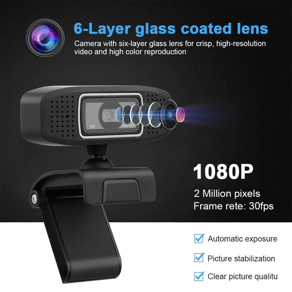 Web Camera A15 Full Hd 1080P Webcams