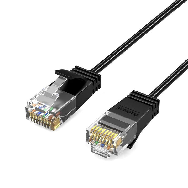 Simplecom Cae650 Ultra Slim Flexible Cat6a Utp Ethernet Cable 10Gbps 5M Ethernet Cables (Rj 45/8P8c)