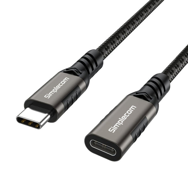 Simplecom Cau605 Usb C Male To Female Extension Cable 3.2 Gen2 Pd 100W 20Gbps 0.5M Other Computer Cables