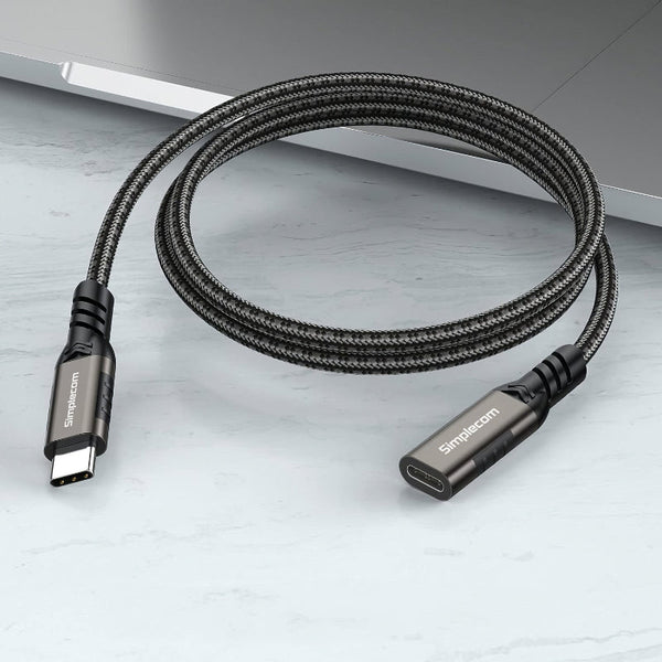 Simplecom Cau605 Usb C Male To Female Extension Cable 3.2 Gen2 Pd 100W 20Gbps 0.5M Other Computer Cables