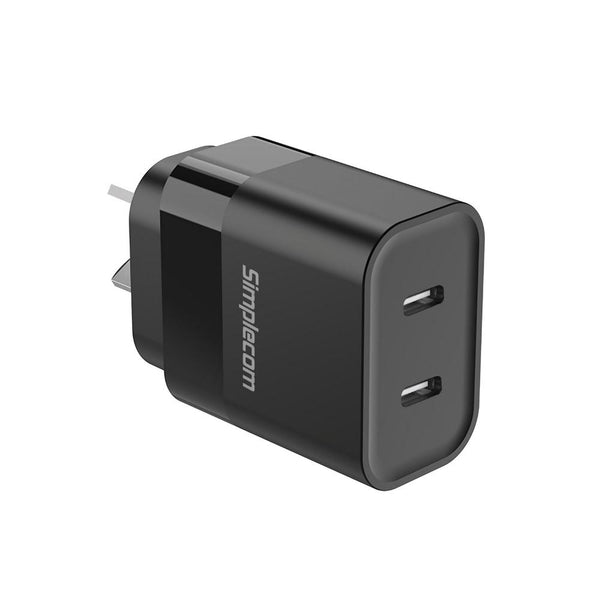 Simplecom Cu221 Dual Usb Fast Wall Charger Pd 20W For Phone Tablet Chargers & Cradles