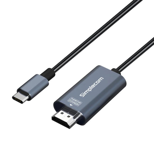 Simplecom Da322 Usb C Type To Hdmi 2.0 Cable 2M Hdcp 4K@60Hz Usb Cables Hubs & Adapters