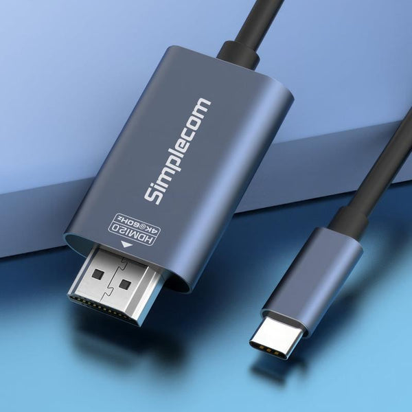 Simplecom Da322 Usb C Type To Hdmi 2.0 Cable 2M Hdcp 4K@60Hz Usb Cables Hubs & Adapters
