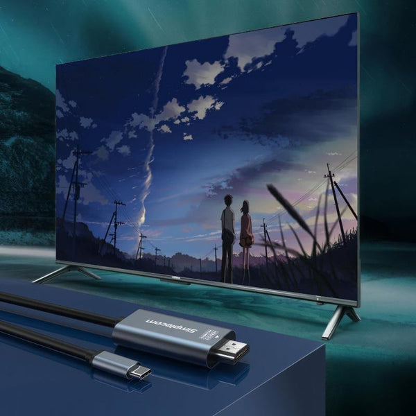 Simplecom Da322 Usb C Type To Hdmi 2.0 Cable 2M Hdcp 4K@60Hz Usb Cables Hubs & Adapters