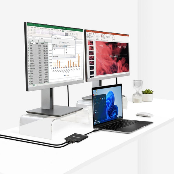 Simplecom Da327 Usb 3.0 Or C To Dual Hdmi Display Adapter For 2X 1080P Extended Screens Video Cables & Adapters