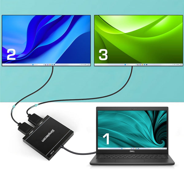 Simplecom Da327 Usb 3.0 Or C To Dual Hdmi Display Adapter For 2X 1080P Extended Screens Video Cables & Adapters