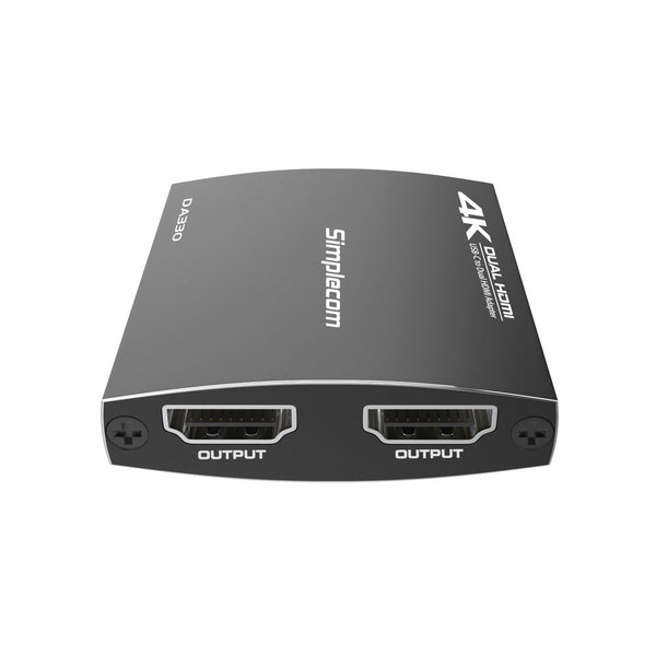Simplecom Da330 Usb C To Dual Hdmi Mst Adapter 4K@60Hz With Pd And Audio Out Video Cables & Adapters