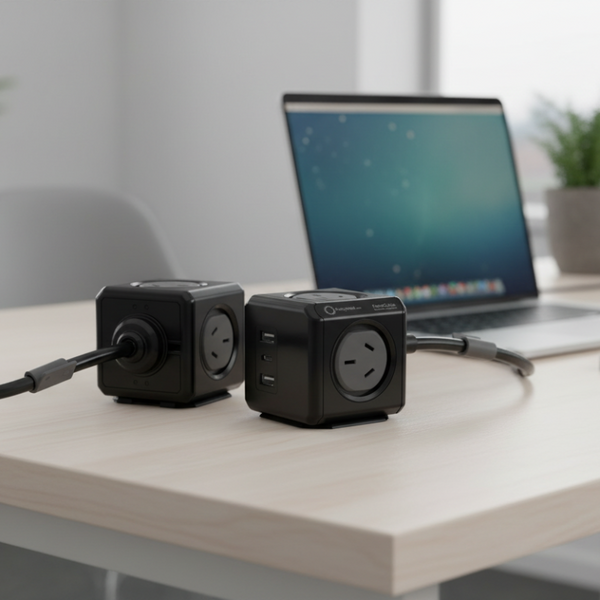 Allocacoc Powercube Extended 4 Outlets 2 Usb + 1 C Pd 20W With Surge 1.5M Black (11407 Aueuac) Power Strips & Surge Protectors