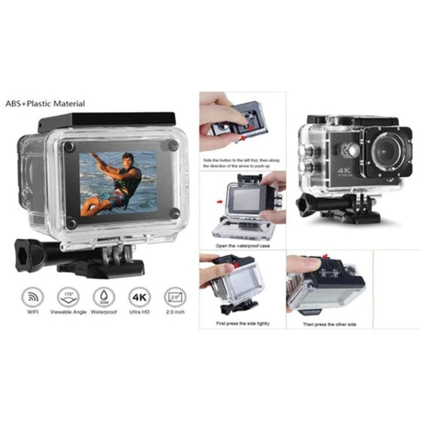 Bdi New Action Camera 4K Wifi Sports Dv Blue Digital Cameras