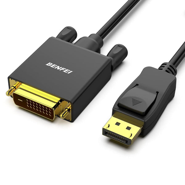 Benfei 000125Bk 10F Displayport To Dvi Cable Male Gold Plated Cord 3Mlated Monitor/Av Cables & Adapters