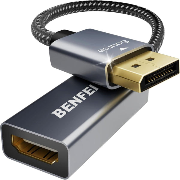 Benfei 4K Displayport To Hdmi Adapter (2K 60Hz 1080P 120Hz) Uni Directional Port Monitor Converter Monitor/Av Cables & Adapters