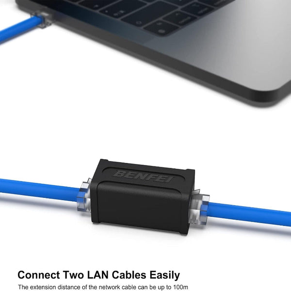 Benfei Rj45 Inline Coupler Cat7 Cat6 Cat5e Ethernet Female To Splitters Couplers & Adapters