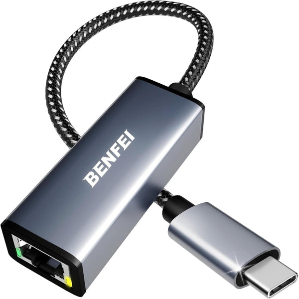 Benfei Usb C To Ethernet Adapter (Thunderbolt 3 Rj45) Splitters Couplers & Adapters