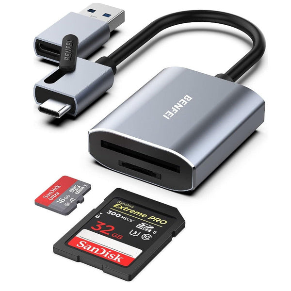 Benfei Usb Type C/Type A To Sd Tf Card Reader Memory Card Readers & Adapters