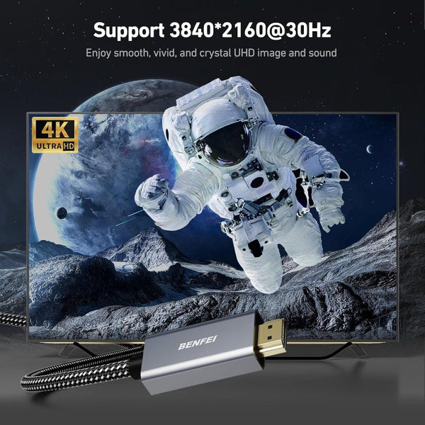 Benfei 4K Displayport To Hdmi Cable Monitor/Av Cables & Adapters