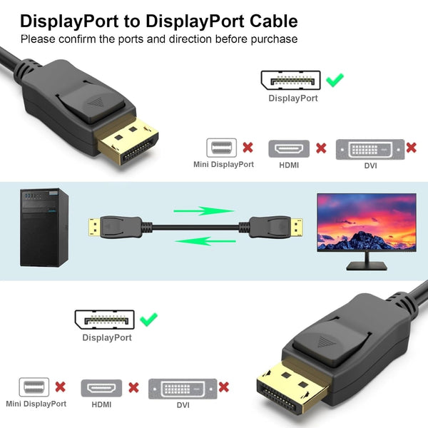 Benfei 000279Bk Dp To Male Cable 0.9M Monitor/Av Cables & Adapters
