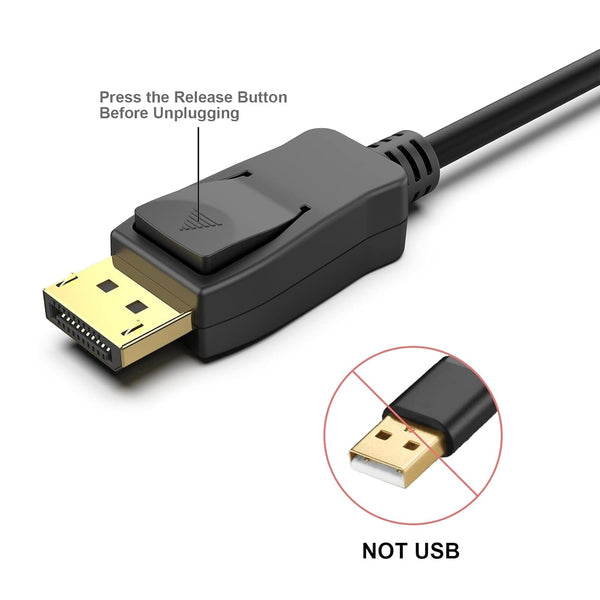 Benfei 000279Bk Dp To Male Cable 0.9M Monitor/Av Cables & Adapters