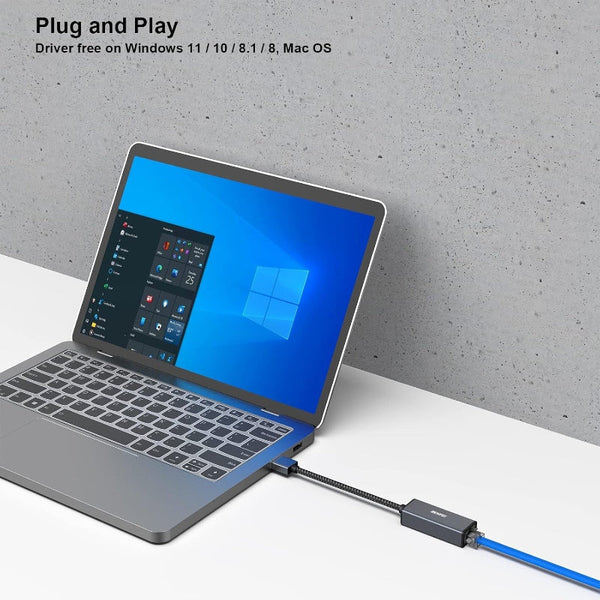 Benfei Usb 3.0 To Gigabit Ethernet Adapter Ethernet Cables (Rj 45/8P8c)
